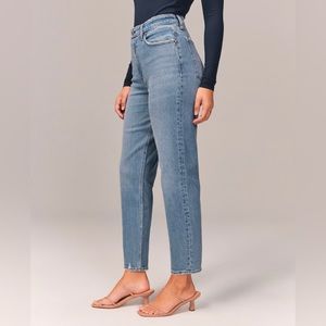 Abercrombie Curve Love High Rise Mom Jeans